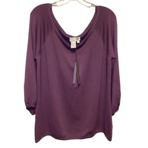 NWT Spiegel Blouse Purple 1X